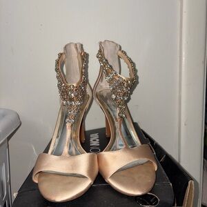 Gianni Bini Gold Embellished Heels
